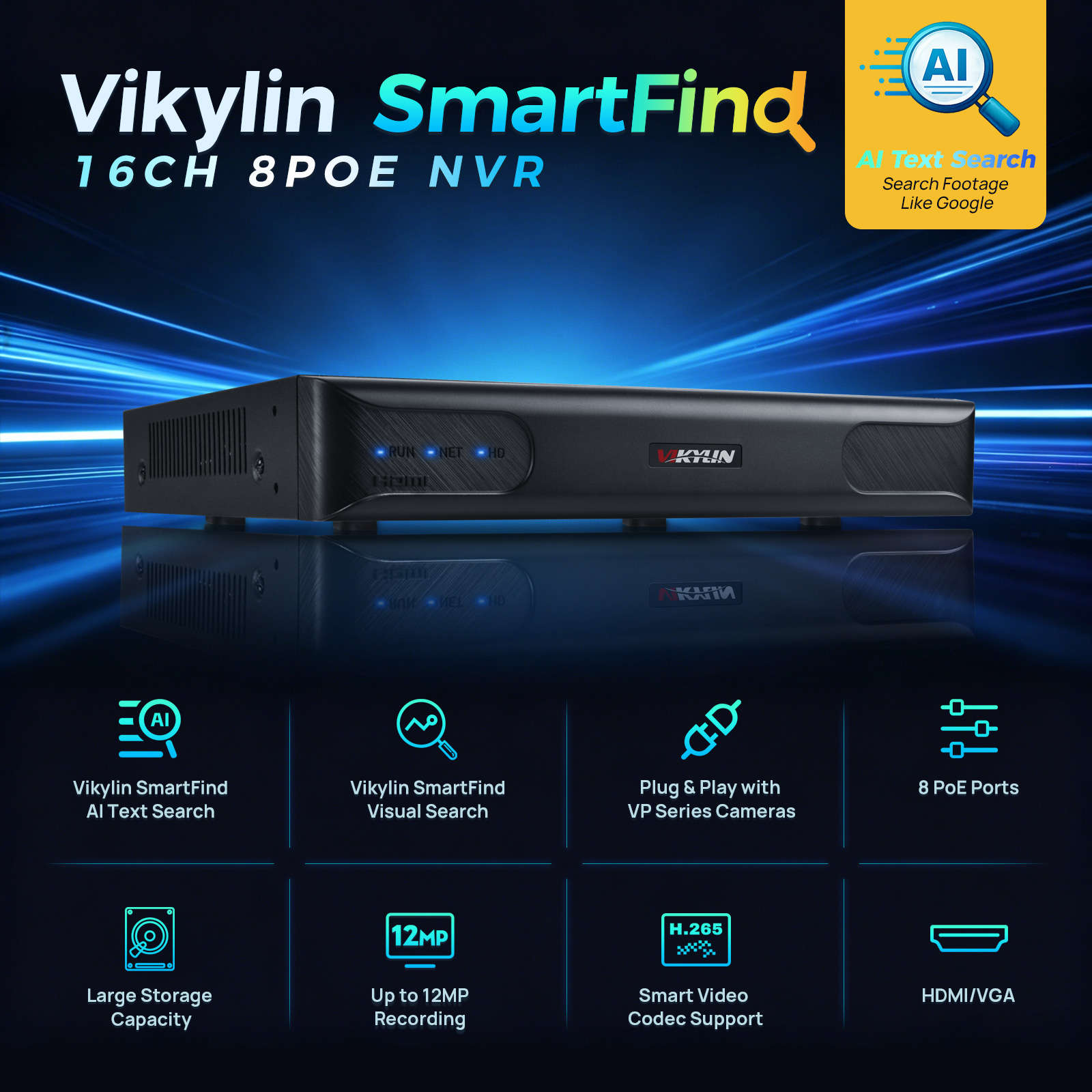 Vikylin 4K NVR 16CH 8POE Home  - Skincare Rh recensione e prezzo